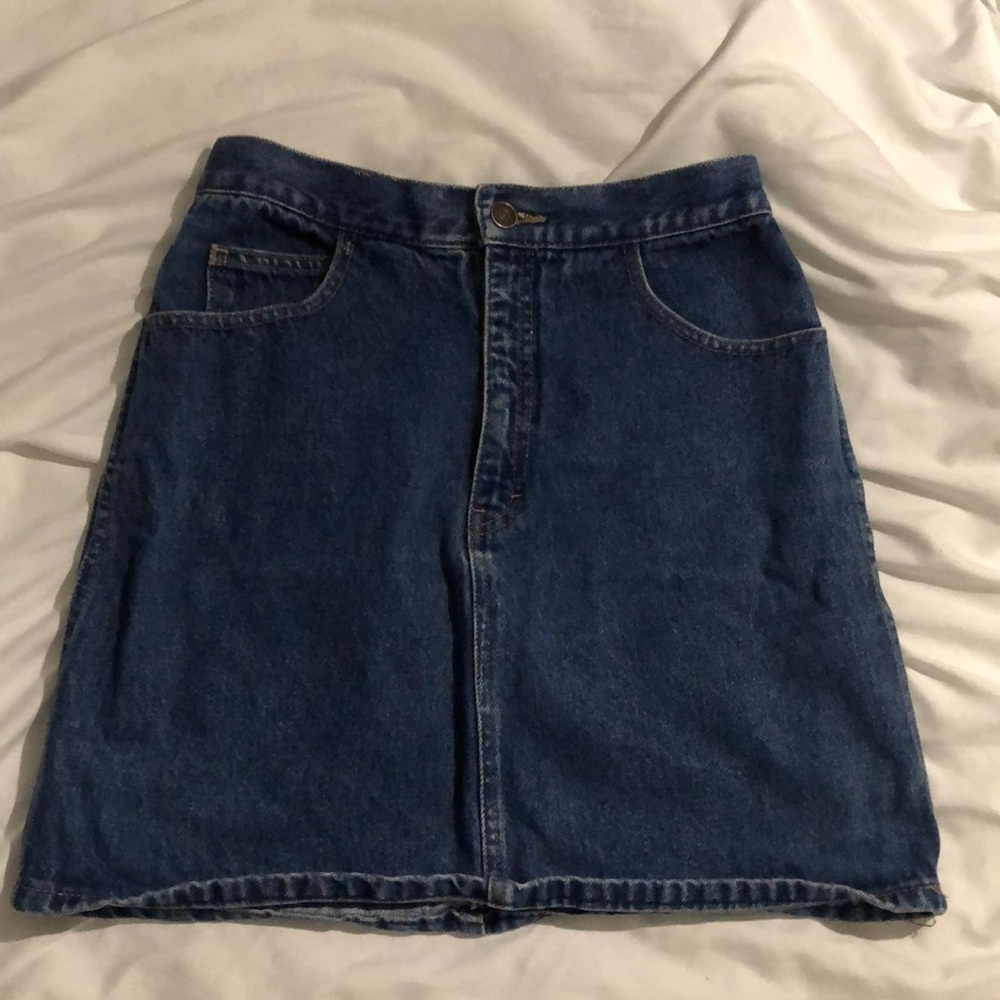 Vintage Paris Traffic Denim Skirt